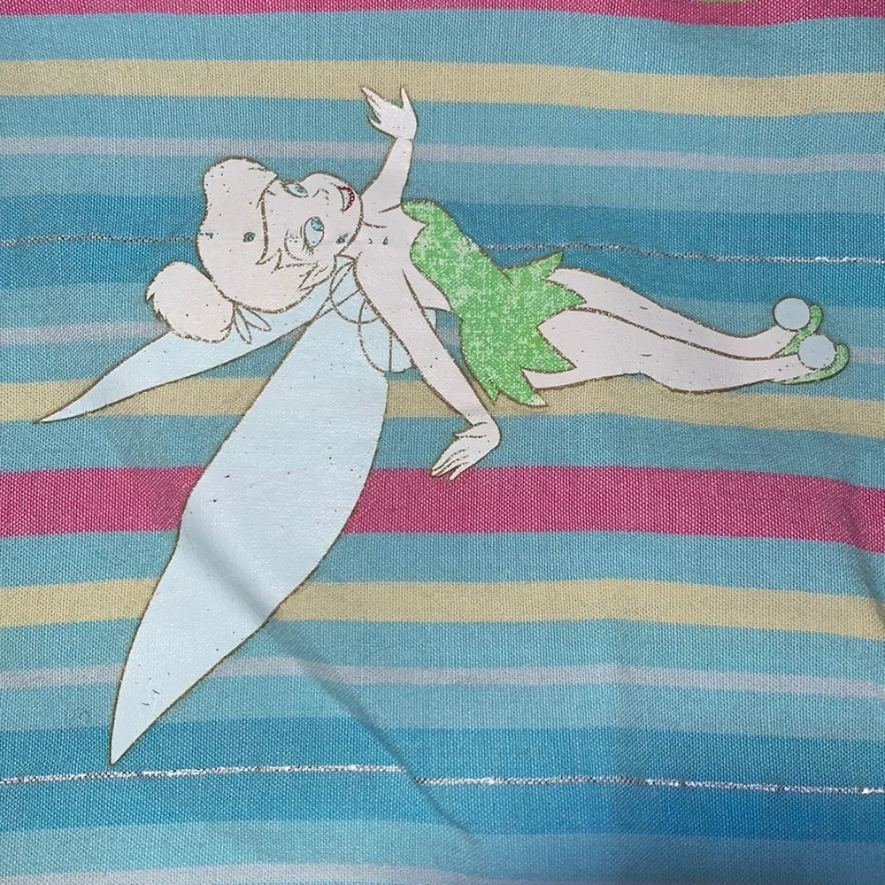 2X Disney Tinkerbelle striped pajama pants 99% cotton - Picture 2 of 3